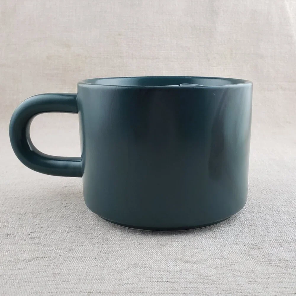 RARE 2019 Starbucks Reserve Matte & Glossy Green Coffee Mug Set *SAMPLES*